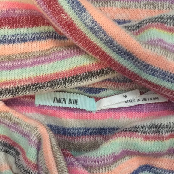 Kimchi Blue Striped Crop Top NWOT Burning Man - Picture 3 of 4